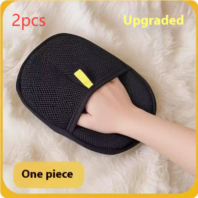 Pet Grooming Glove – Gentle Deshedding & Massage Brush for Dogs & Cats