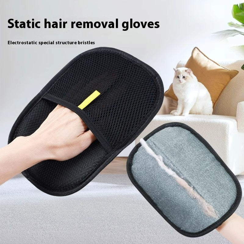 Pet Grooming Glove – Gentle Deshedding & Massage Brush for Dogs & Cats