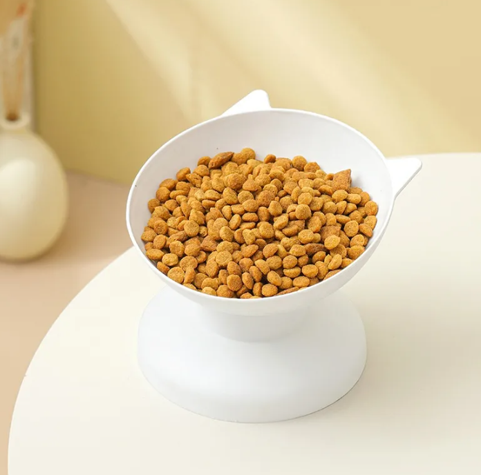 Oversize Anti-Spill Pet Bowl – Durable Plastic Feeding Bowl for Cats