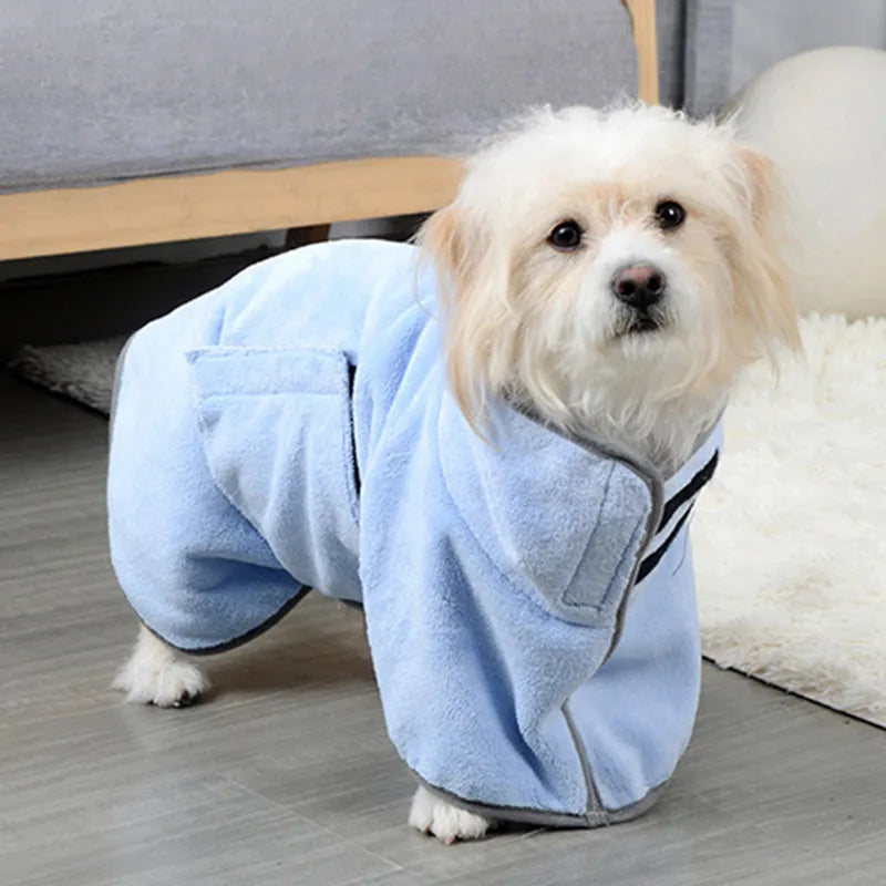 Fast-Drying Pet Bathrobe Towel – Wearable Absorbent Towel for Dogs & Cats