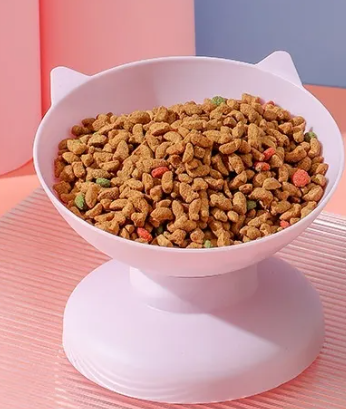 Oversize Anti-Spill Pet Bowl – Durable Plastic Feeding Bowl for Cats
