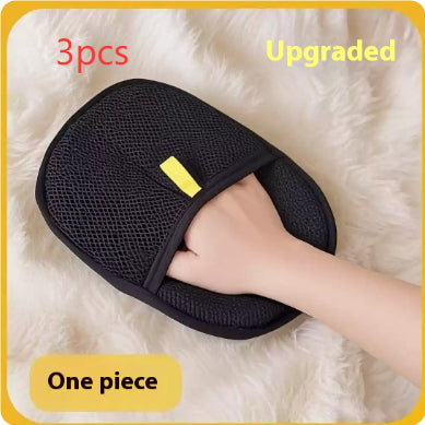 Pet Grooming Glove – Gentle Deshedding & Massage Brush for Dogs & Cats