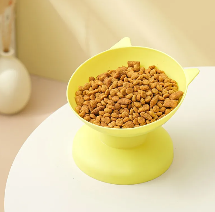 Oversize Anti-Spill Pet Bowl – Durable Plastic Feeding Bowl for Cats