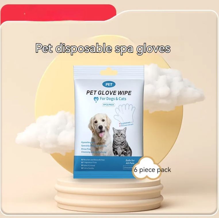 Pet Hygiene Kit – Dental Wipes, Cleaning Gloves & Eye Wipes for Cats & Dogs