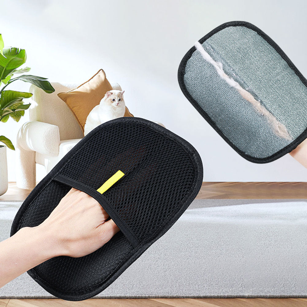 Pet Grooming Glove – Gentle Deshedding & Massage Brush for Dogs & Cats