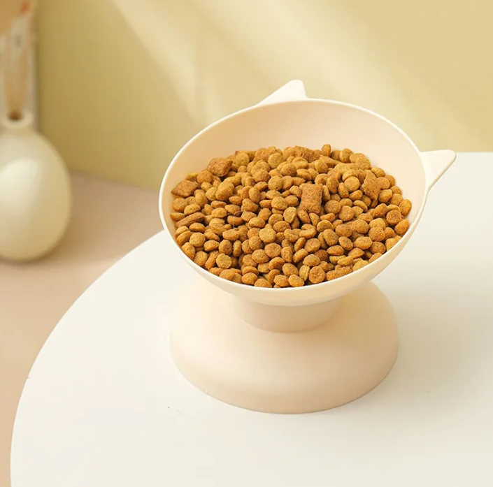 Oversize Anti-Spill Pet Bowl – Durable Plastic Feeding Bowl for Cats