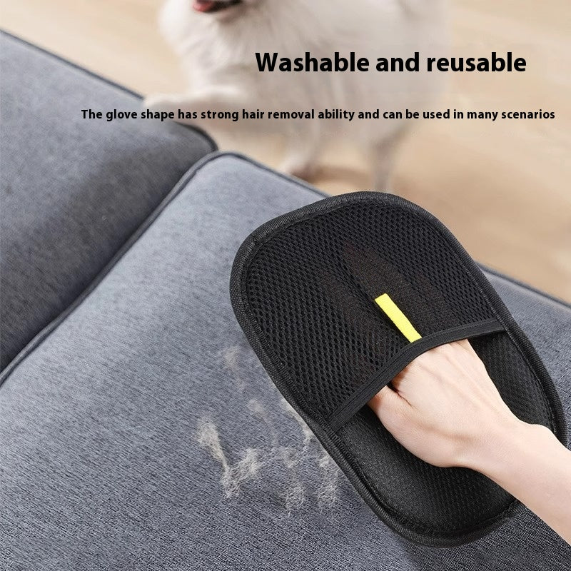 Pet Grooming Glove – Gentle Deshedding & Massage Brush for Dogs & Cats